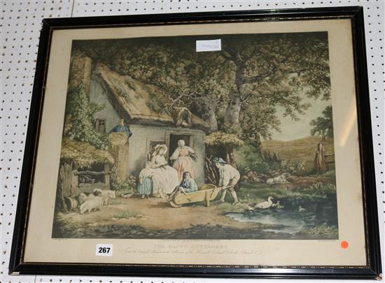 Picture - The Happy Cottagers, engraved by Joc. Grozar